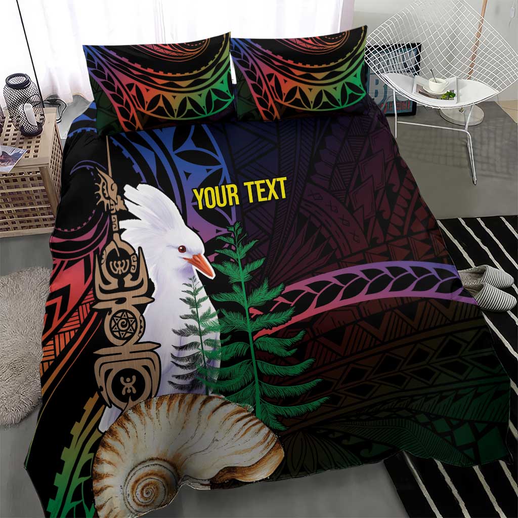 New Caledonia Kanaky Personalized Bedding Set Kagu Bird Emblem LT7 - Polynesian Pride