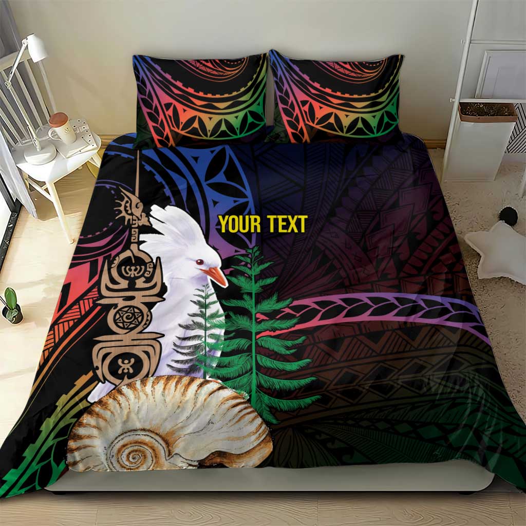New Caledonia Kanaky Personalized Bedding Set Kagu Bird Emblem LT7 - Polynesian Pride