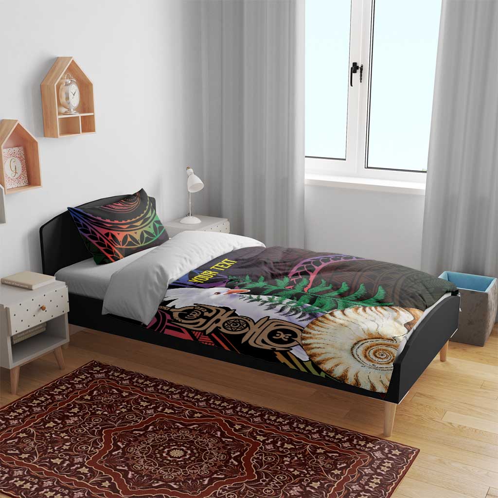 New Caledonia Kanaky Personalized Bedding Set Kagu Bird Emblem LT7 - Polynesian Pride