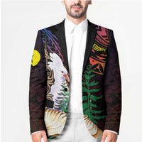 New Caledonia Kanaky Personalized Blazer Kagu Bird Emblem LT7 - Polynesian Pride