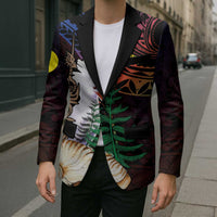 New Caledonia Kanaky Personalized Blazer Kagu Bird Emblem LT7 - Polynesian Pride
