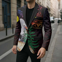 New Caledonia Kanaky Personalized Blazer Kagu Bird Emblem LT7 - Polynesian Pride