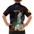 New Caledonia Kanaky Personalized Family Matching Off The Shoulder Long Sleeve Dress and Hawaiian Shirt Kagu Bird Emblem - Polynesian Pride