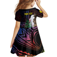 New Caledonia Kanaky Personalized Family Matching Tank Maxi Dress and Hawaiian Shirt Kagu Bird Emblem - Polynesian Pride