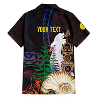 New Caledonia Kanaky Personalized Family Matching Tank Maxi Dress and Hawaiian Shirt Kagu Bird Emblem - Polynesian Pride