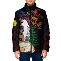 New Caledonia Kanaky Personalized Padded Jacket Kagu Bird Emblem LT7 Men Black - Polynesian Pride