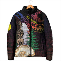 New Caledonia Kanaky Personalized Padded Jacket Kagu Bird Emblem LT7 - Polynesian Pride