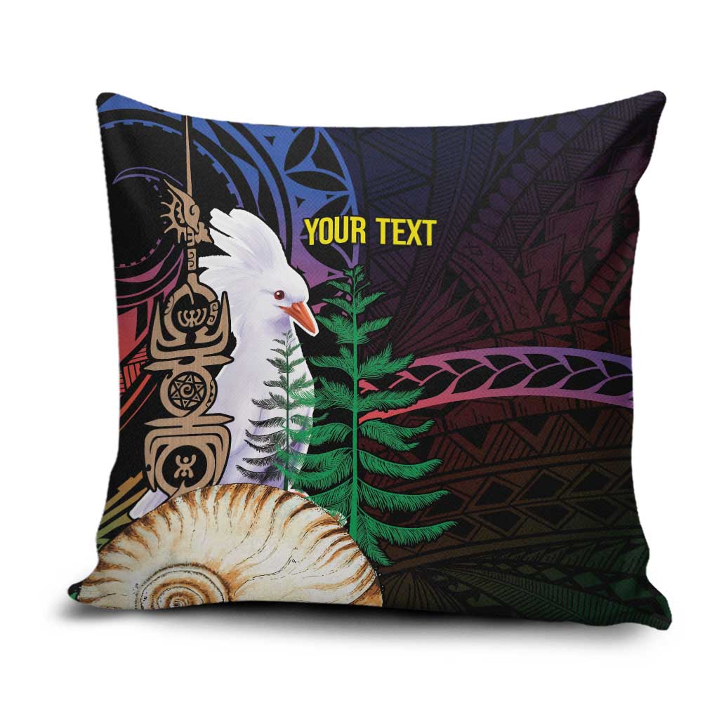 New Caledonia Kanaky Personalized Pillow Cover Kagu Bird Emblem - Polynesian Pride