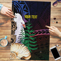 New Caledonia Kanaky Personalized Puzzle Kagu Bird Emblem - Polynesian Pride