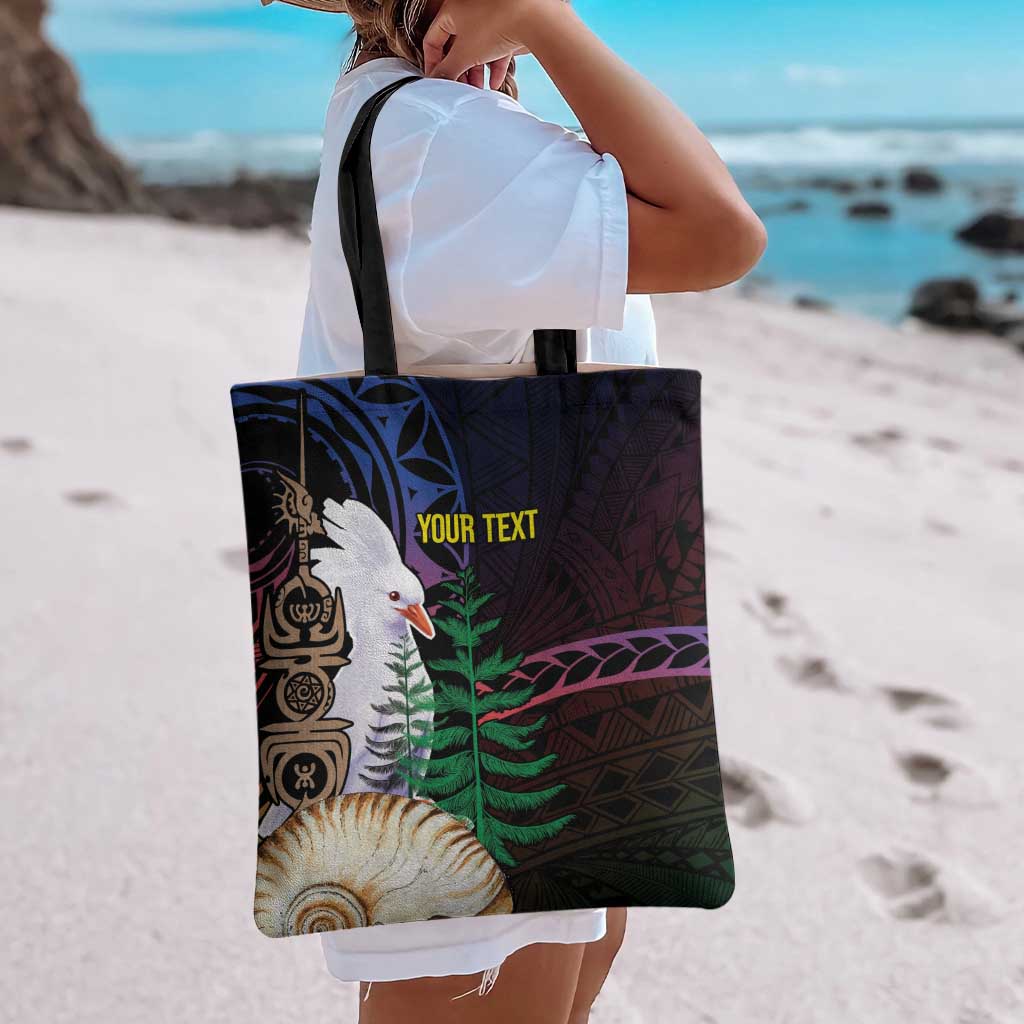New Caledonia Kanaky Personalized Tote Bag Kagu Bird Emblem LT7 - Polynesian Pride