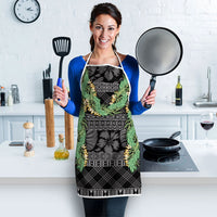 Hawai'i Paniolo Maile Twisted Lei Apron Obsidian Black LT7 - Polynesian Pride