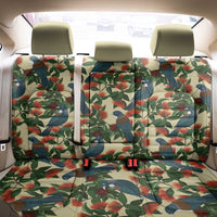 New Zealand Christmas Back Car Seat Cover Romantic Tui Birds on Pohutukawa - Ivory - Polynesian Pride