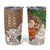 Polynesian Tumbler Cup Tropical Santa - Plumeria Beige Vintage