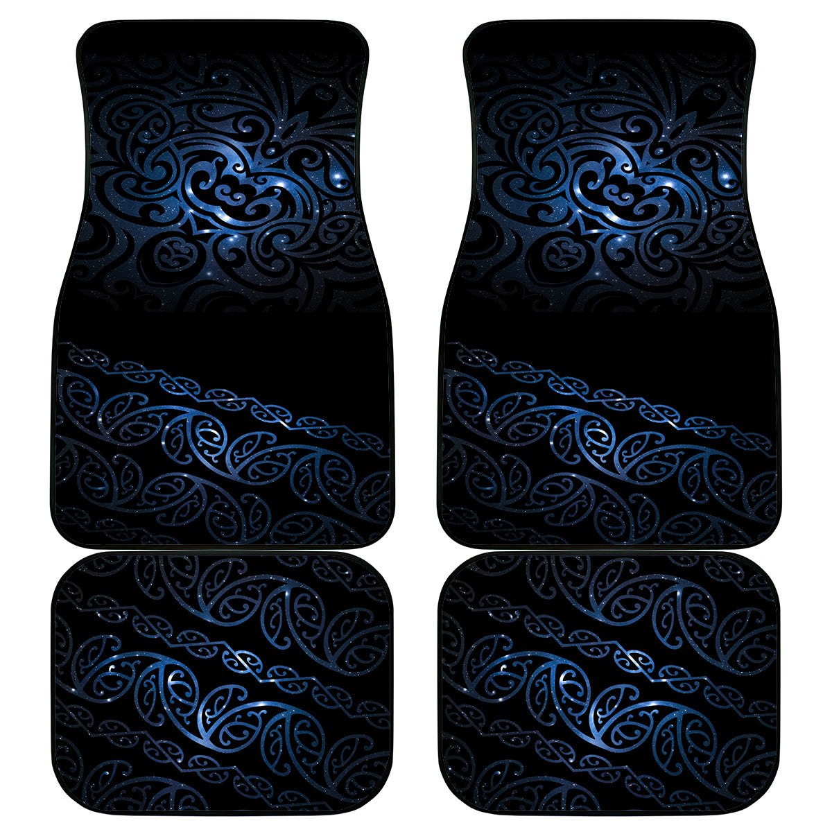 New Zealand Matariki Car Mats Cosmic Style LT7 Galaxy - Polynesian Pride