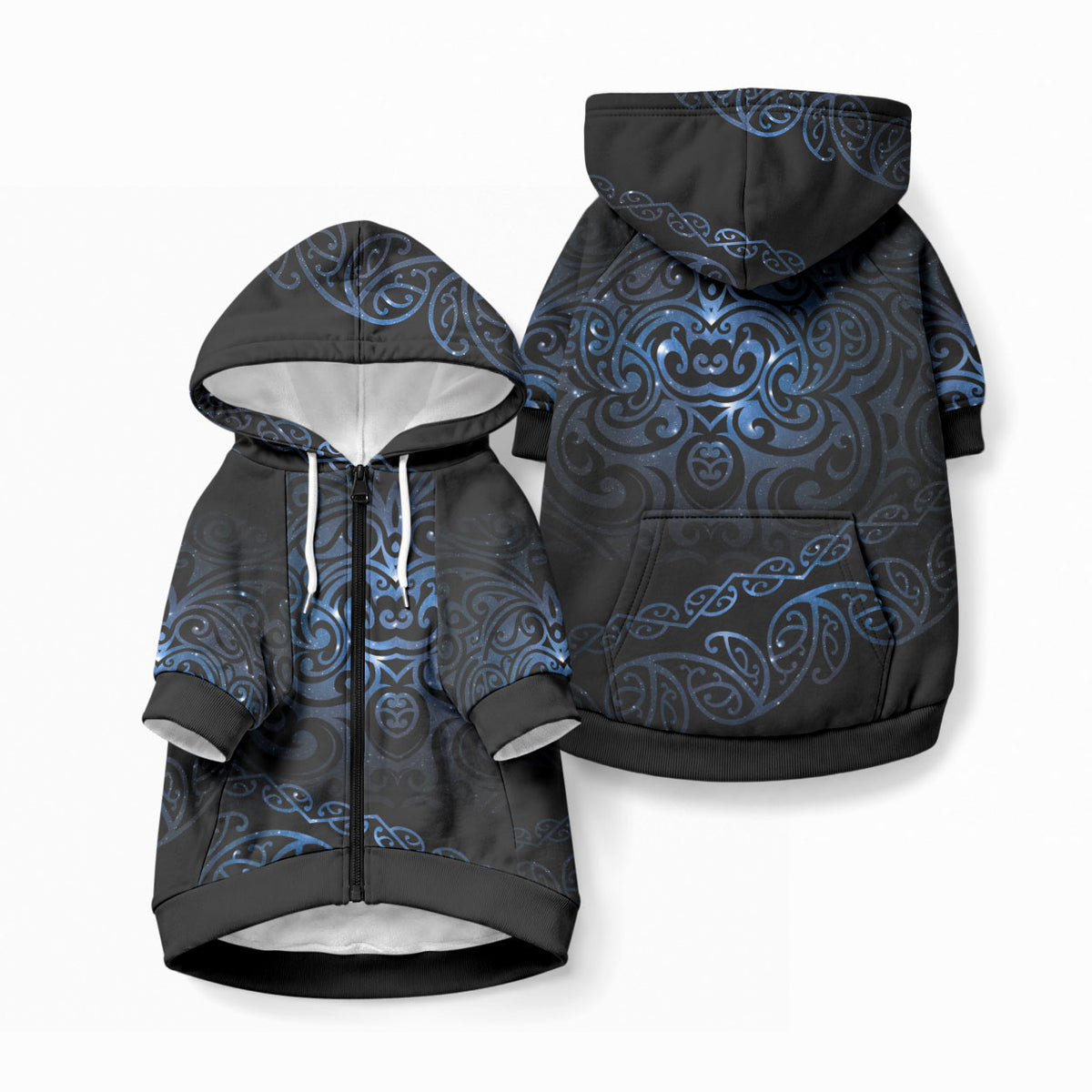 New Zealand Matariki Pet Hoodie Cosmic Style