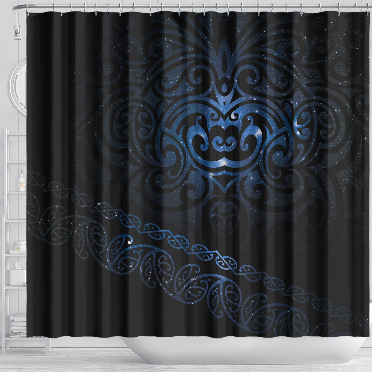 New Zealand Matariki Shower Curtain Cosmic Style LT7 - Polynesian Pride