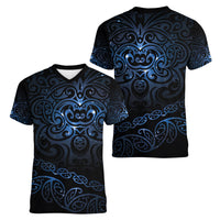 New Zealand Matariki Women V Neck T Shirt Cosmic Style LT7 - Polynesian Pride
