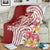 Aloha Hawaii Island Personalized Blanket Crimson Dreamy Turtle