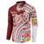 Aloha Hawaii Island Personalized Button Sweatshirt Crimson Dreamy Turtle