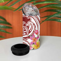 Aloha Hawaii Island Personalized 4 in 1 Can Cooler Tumbler Crimson Dreamy Turtle