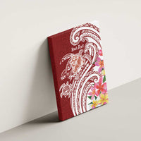 Aloha Hawaii Island Personalized Canvas Wall Art Crimson Dreamy Turtle