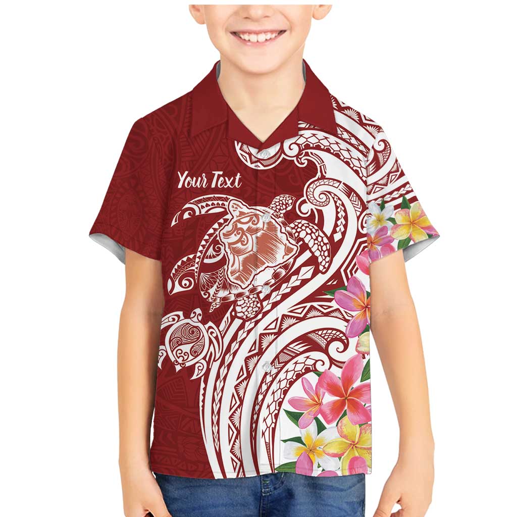 Aloha Hawaii Island Personalized Family Matching Mermaid Dress and Hawaiian Shirt Crimson Dreamy Turtle