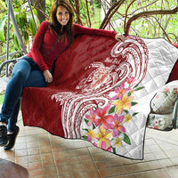 Aloha Hawaii Island Personalized Quilt Crimson Dreamy Turtle