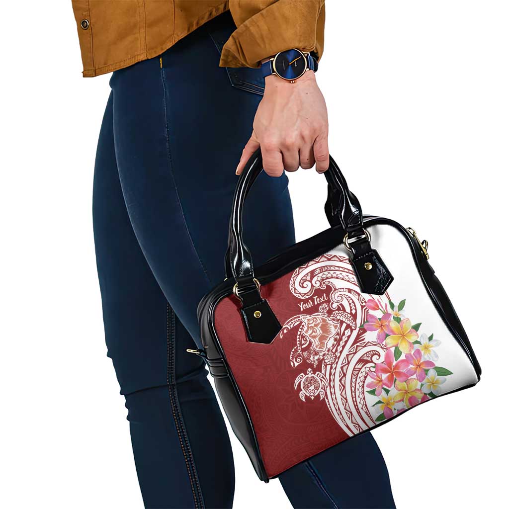 Aloha Hawaii Island Personalized Shoulder Handbag Crimson Dreamy Turtle