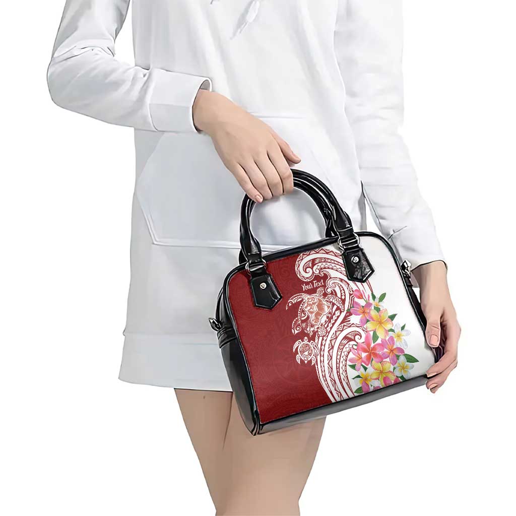 Aloha Hawaii Island Personalized Shoulder Handbag Crimson Dreamy Turtle