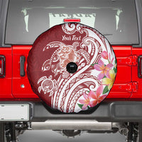Aloha Hawaii Island Personalized Spare Tire Cover Crimson Dreamy Turtle