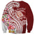 Aloha Hawaii Island Personalized Sweatshirt Crimson Dreamy Turtle