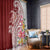 Aloha Hawaii Island Personalized Window Curtain Crimson Dreamy Turtle
