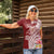 Aloha Hawaii Island Personalized Women Polo Shirt Crimson Dreamy Turtle
