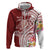 Aloha Hawaii Island Personalized Zip Hoodie Crimson Dreamy Turtle