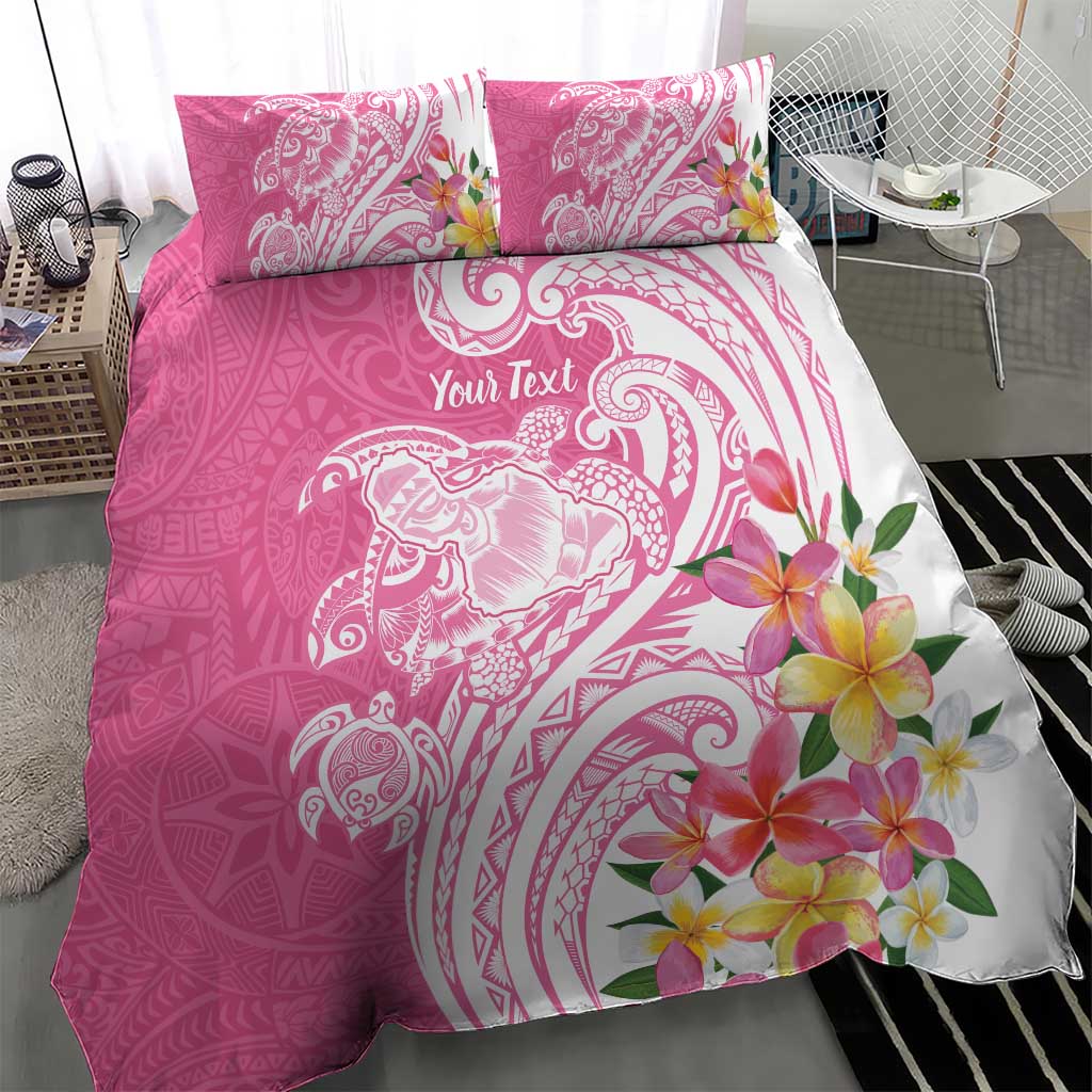 Aloha Maui Island Personalized Bedding Set Rose Dreamy Turtle