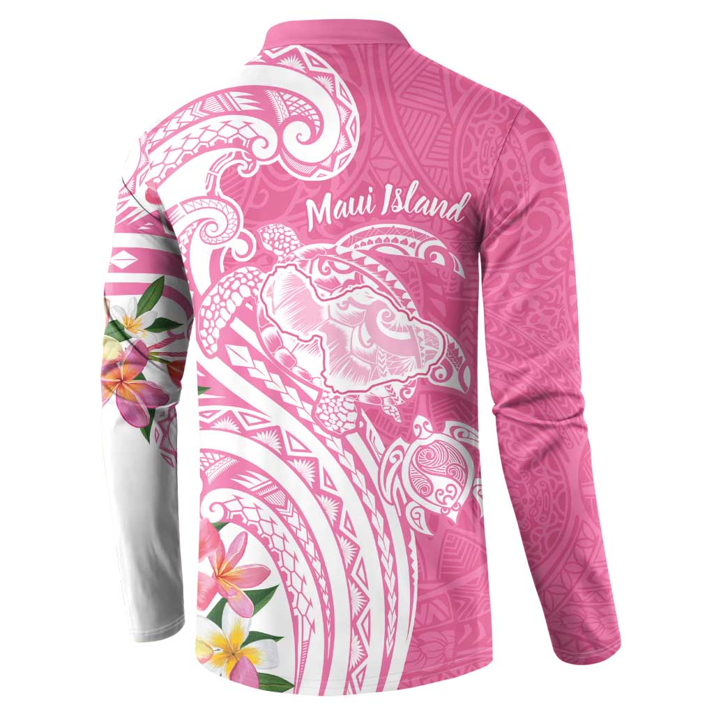 Aloha Maui Island Personalized Button Sweatshirt Rose Dreamy Turtle LT7 - Polynesian Pride