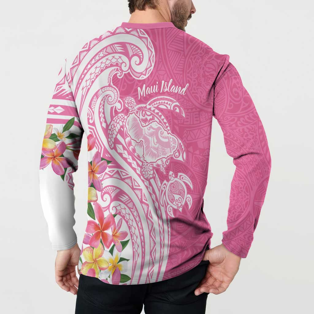 Aloha Maui Island Personalized Button Sweatshirt Rose Dreamy Turtle LT7 - Polynesian Pride