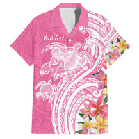 Aloha Maui Island Personalized Family Matching Summer Maxi Dress and Hawaiian Shirt Rose Dreamy Turtle