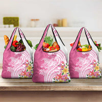 Aloha Maui Island Personalized Grocery Bag Rose Dreamy Turtle LT7 3-pack One Size Rose Pink - Polynesian Pride