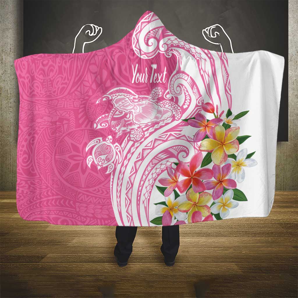 Aloha Maui Island Personalized Hooded Blanket Rose Dreamy Turtle