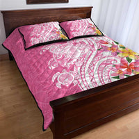 Aloha Maui Island Personalized Quilt Bed Set Rose Dreamy Turtle