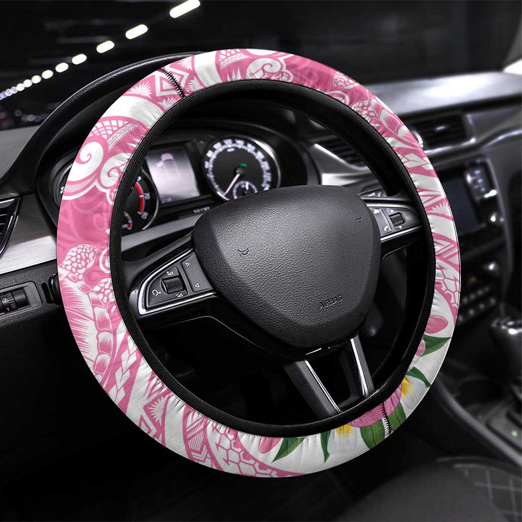 Aloha Maui Island Personalized Steering Wheel Cover Rose Dreamy Turtle