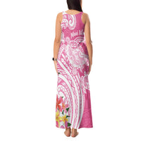 Aloha Maui Island Personalized Tank Maxi Dress Rose Dreamy Turtle
