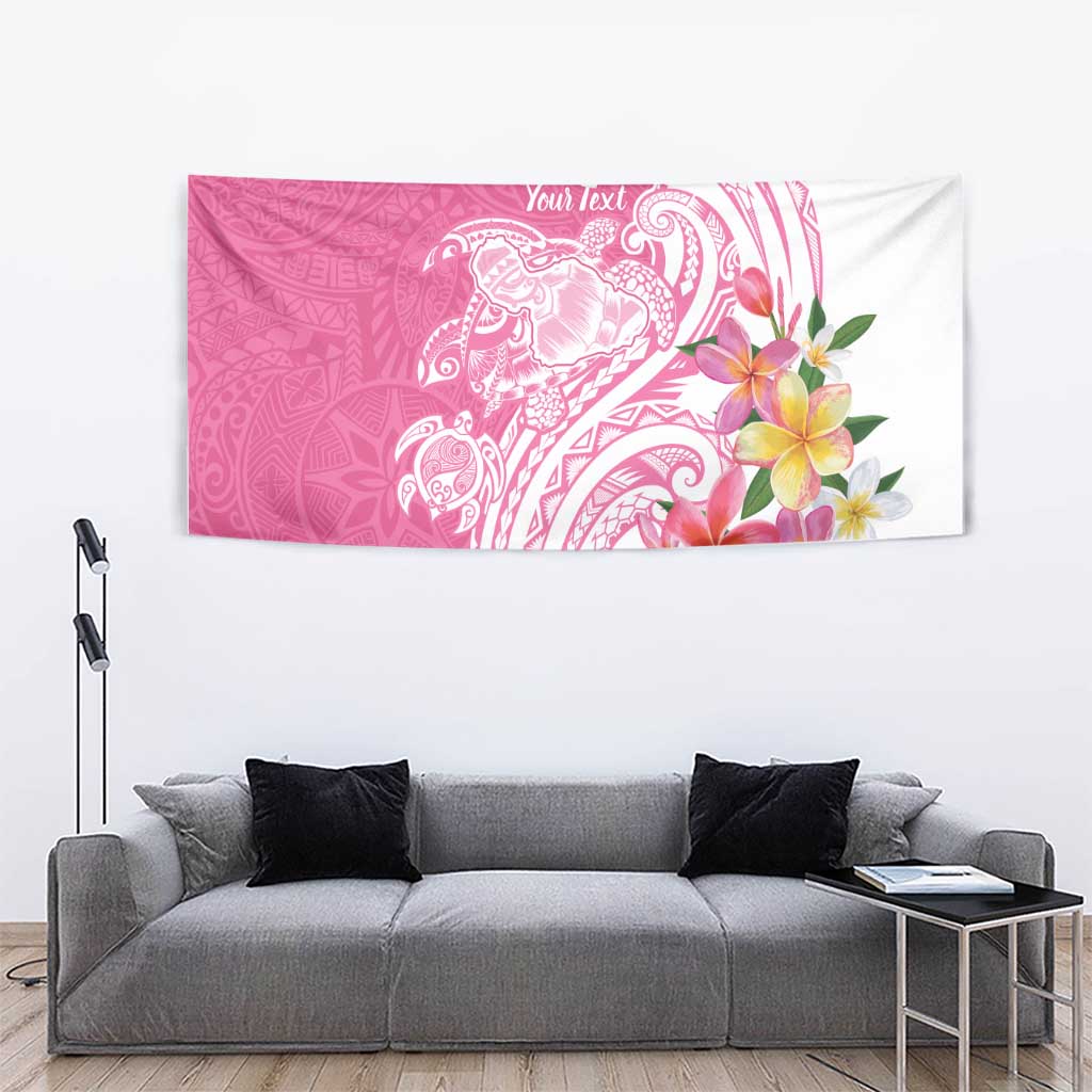 Aloha Maui Island Personalized Tapestry Rose Dreamy Turtle