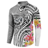 Aloha Kahoolawe Island Personalized Button Sweatshirt Ashen Dreamy Turtle