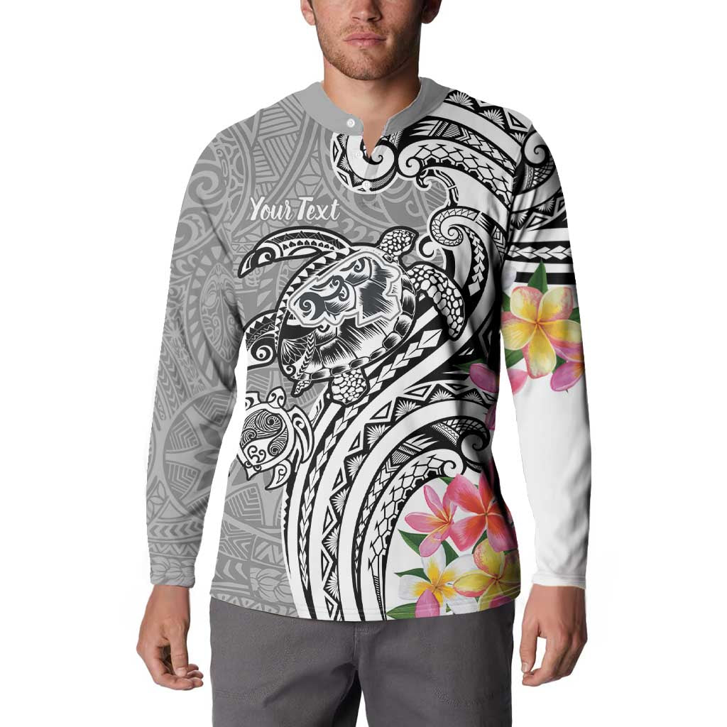Aloha Kahoolawe Island Personalized Button Sweatshirt Ashen Dreamy Turtle