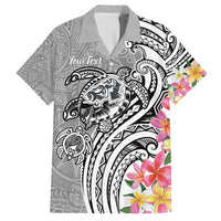 Aloha Kahoolawe Island Personalized Family Matching Off Shoulder Maxi Dress and Hawaiian Shirt Ashen Dreamy Turtle