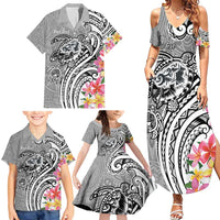 Aloha Kahoolawe Island Personalized Family Matching Summer Maxi Dress and Hawaiian Shirt Ashen Dreamy Turtle