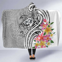 Aloha Kahoolawe Island Personalized Hooded Blanket Ashen Dreamy Turtle