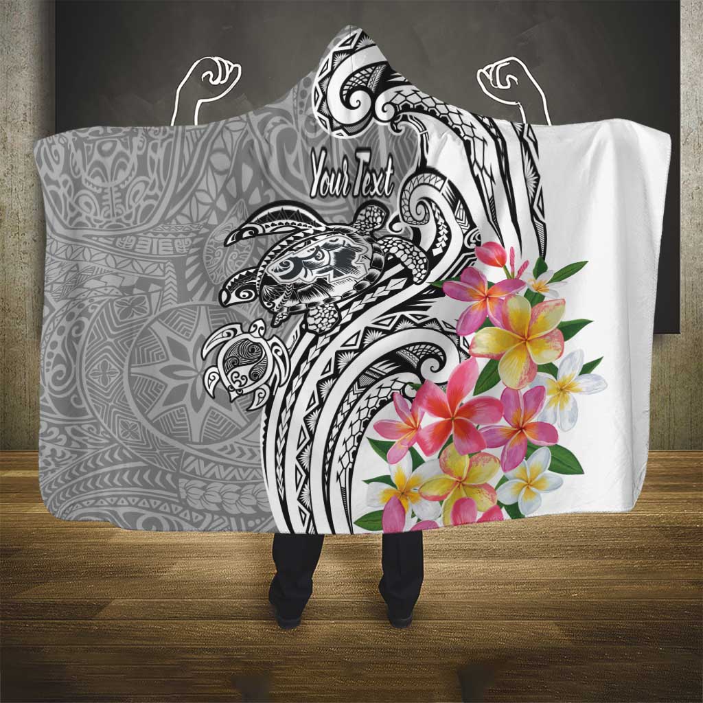 Aloha Kahoolawe Island Personalized Hooded Blanket Ashen Dreamy Turtle